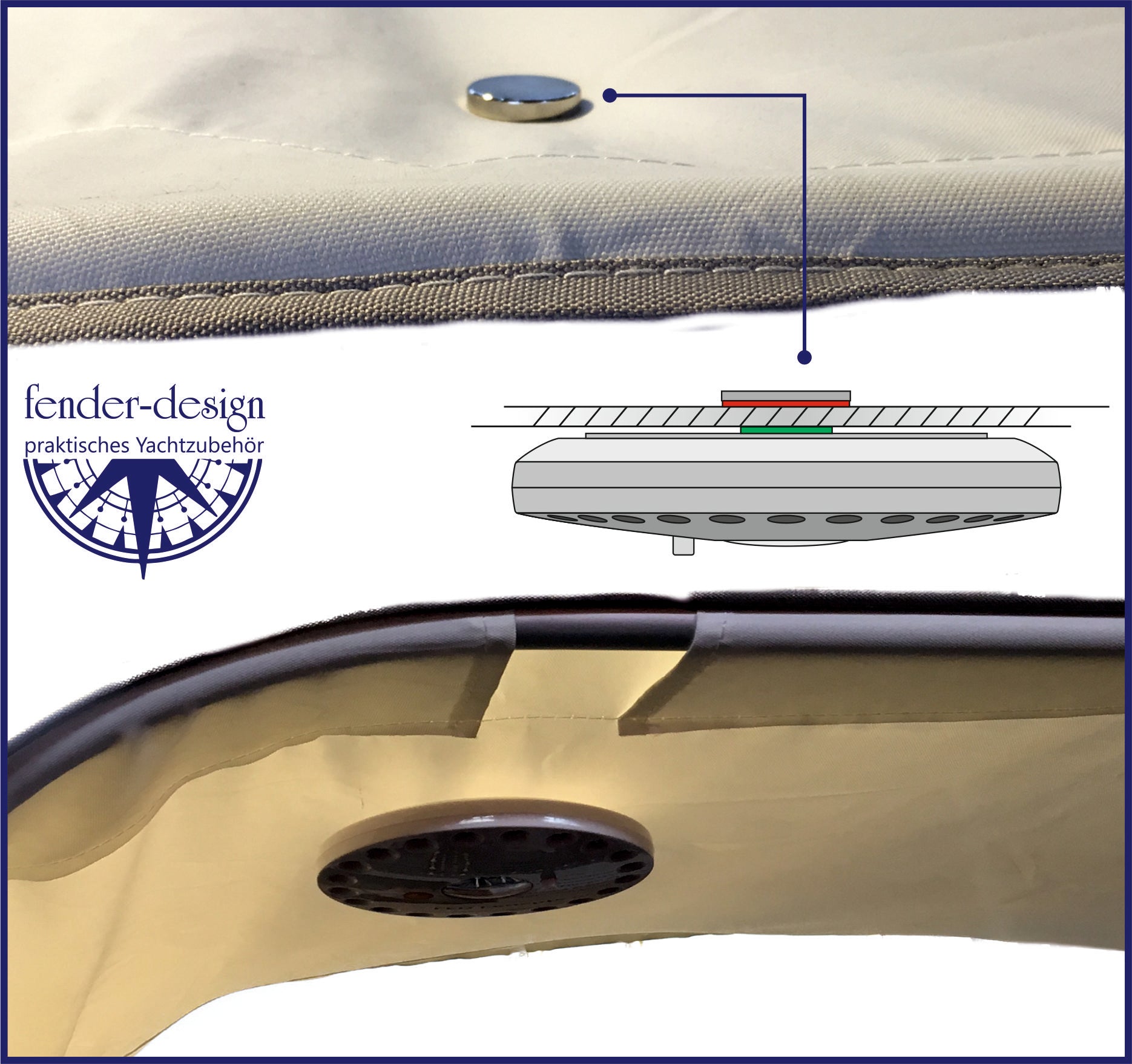 Magnet LED für Biminis