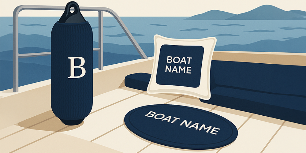 Personalisierbare Yachttextilien